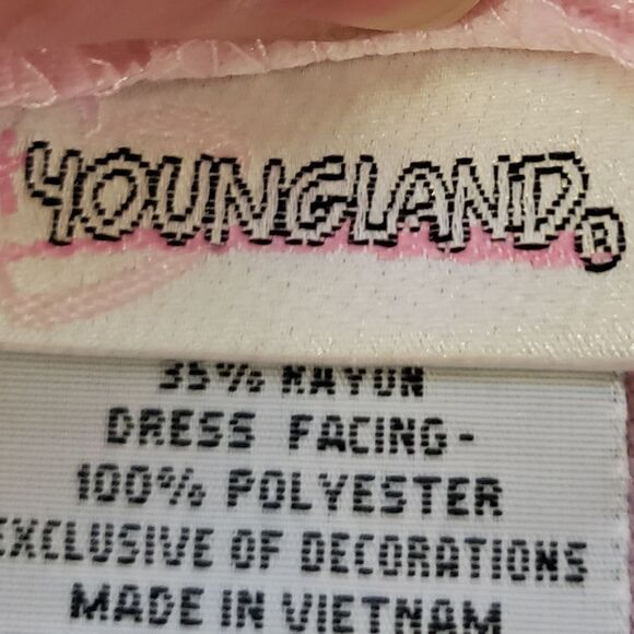 💜NWT Youngland Pink & Cream Polka Dot Coat & Sleeveless Dress Set 24 Months - Picture 15 of 16